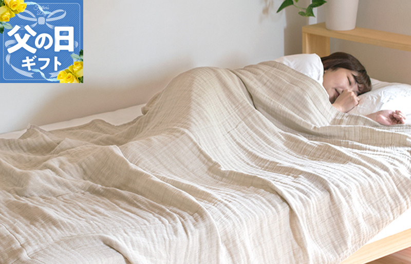 【父の日】sasara 4重ガーゼケット（ナチュラル）【タオル 泉州タオル 普段使い 日用品 家族 たおる】