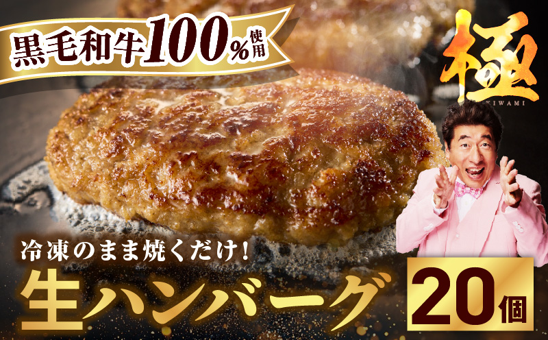 黒毛和牛100％ 極み生ハンバーグ（180g）×20個