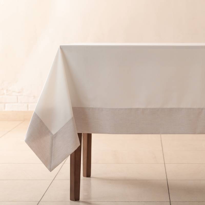 テーブルクロス Annalena planta／アナレーナ・プランタ スノーサンド