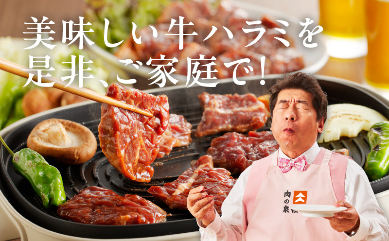 冷蔵配送 牛ハラミ タレ漬焼肉 1.5kg（300g×5）