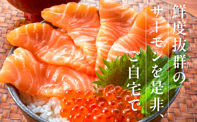 アトランティック サーモン 600g前後＋皮付きハラス100g【小分け 200g×3P 刺身 海鮮丼 北国からの贈り物 はらす 塩焼き】