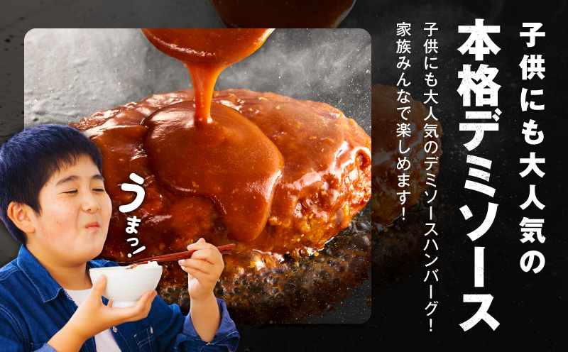 【温めるだけ】ハンバーグ 20個×140g【特製デミグラスソース 鉄板焼き 簡単調理 個包装 小分け 冷凍 はんばーぐ 一人暮らし お弁当 時短 惣菜  大阪 泉佐野 大阪府 泉佐野市】