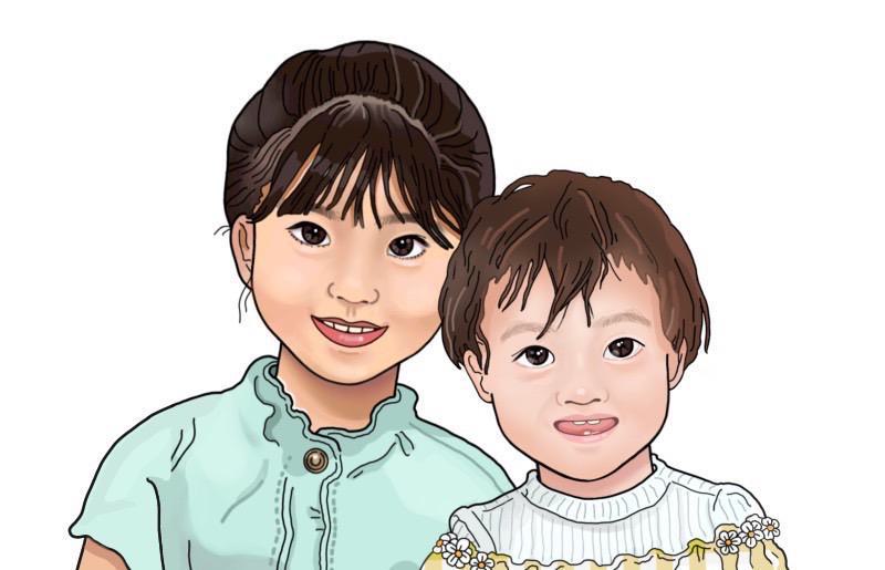 プレゼントにピッタリ！似顔絵アート 2名