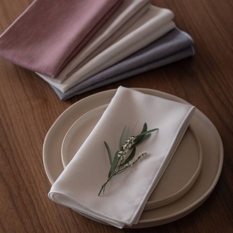 ナプキン eterble fabric Desir Napkin／エターブルファブリック デジー スノー