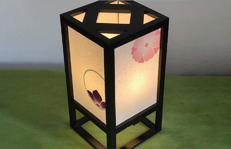 着物生地で作ったおしゃれな行灯（あんどん） のぞき紋【朱印 御朱印帳 ご朱印帳 おしゃれ 神社】