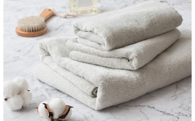 ハレバスタオル1枚フェイスタオル2枚（ウォームグレー）