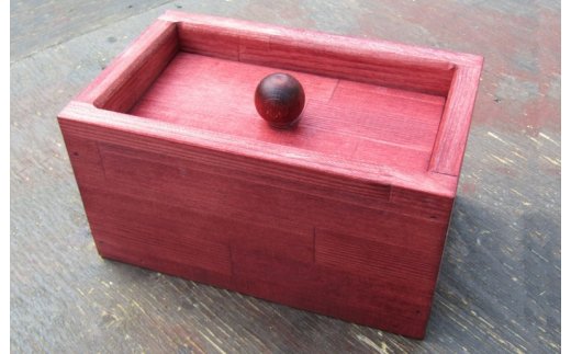 手作り木製 マスクストッカー（マホガニー）