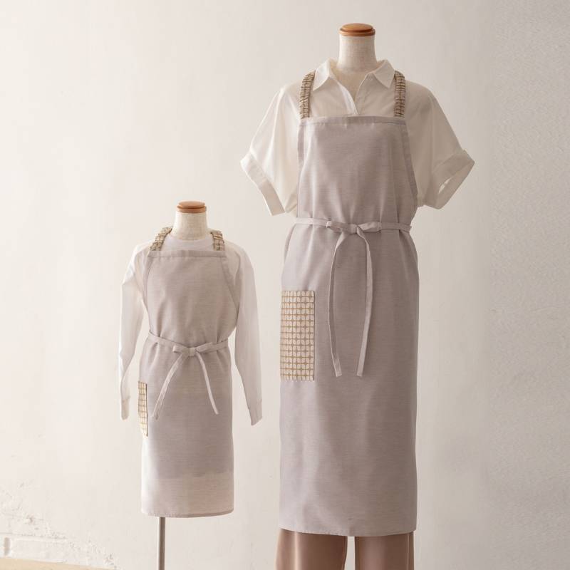 エプロン eterble life Calm parent−child Apron／エターブルライフ カルム 親子ペア サンド