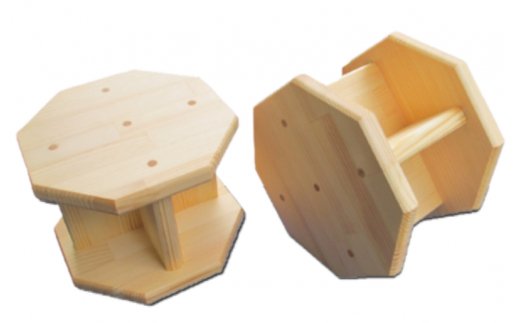 手作り木製 正座用補助椅子15cm  2個セット