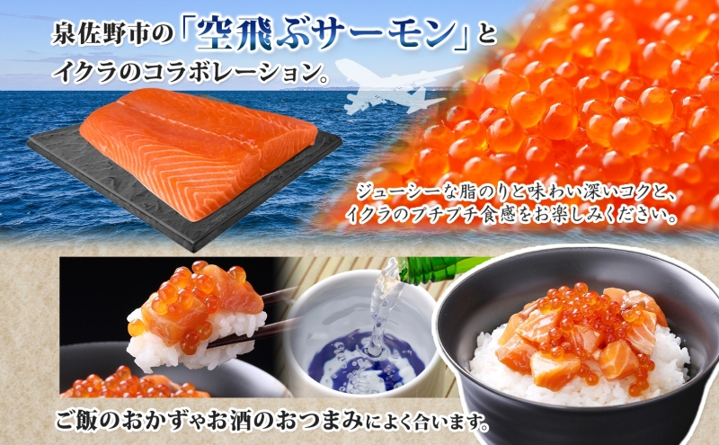 特製醤油タレ サーモンいくらのルイベ漬け 合計170g【小分け 85g×2P おつまみ 晩酌 お酒のあて ご飯のお供 北国からの贈り物】