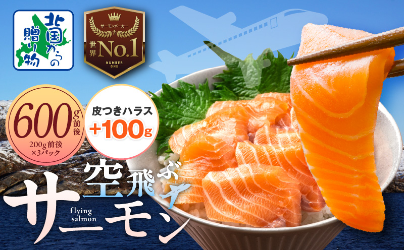 【特別規格】アトランティック サーモン 600g前後＋はしっこ100g【エコパック 小分け 訳あり サイズ不揃い 刺身 さーもん 冷凍 北国からの贈り物】