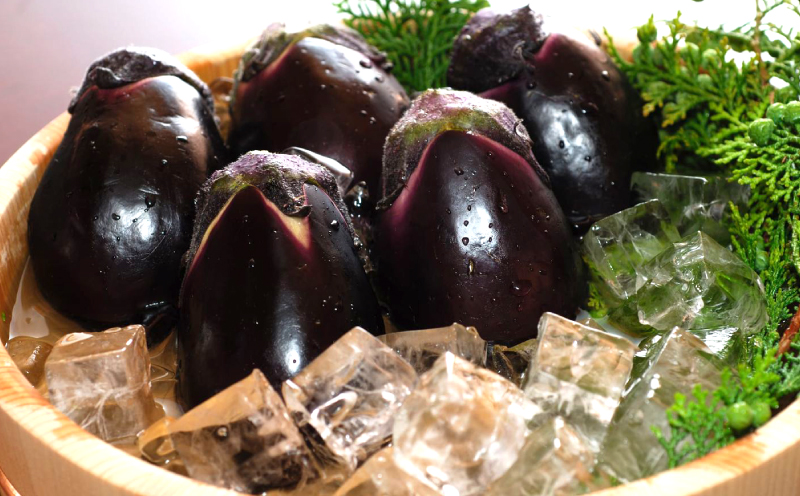 泉佐野老舗料亭 割烹料理人が漬ける 水茄子の浅漬け3個セット