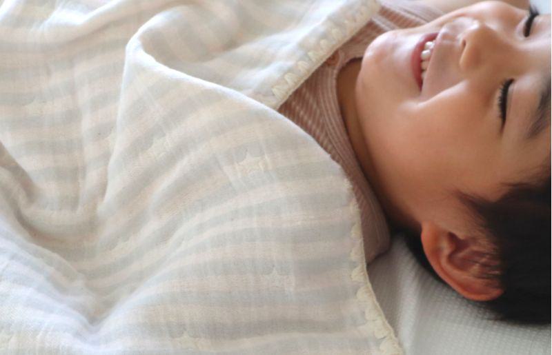 【eclat bebe】泉州南部織 4重ガーゼマルチケット（PiGy/Sサイズ） ＜スピード発送＞