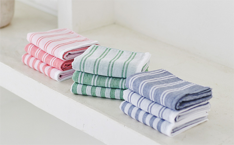 神藤タオル「シマ・フェイスタオル」（シングル/フォレスト）3枚セット【国産 吸水 普段使い シンプル 日用品 家族 ファミリー】