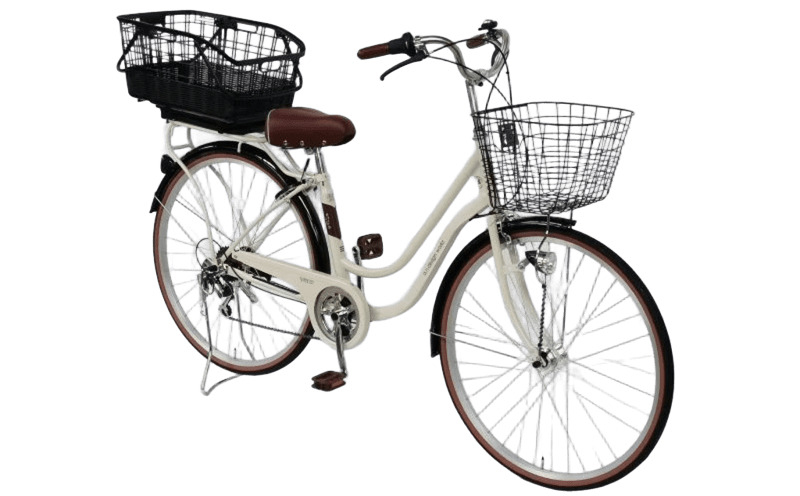a.n.designworks/ STYLE KIX FAMILY276 リアバスケット付 ベージュ【27型 自転車 完成品 組み立て不要 アウトドア サイクリング じてんしゃ 通勤 通学 新生活 大阪 泉佐野 大阪府 泉佐野市】