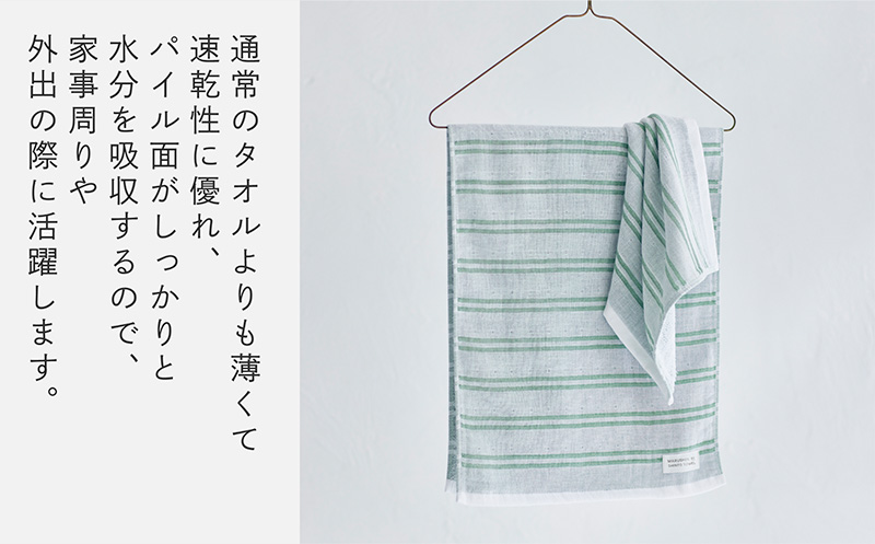 神藤タオル「シマ・フェイスタオル」（ダブル白地/シャドウ）3枚セット【国産 吸水 普段使い シンプル 日用品 家族 ファミリー】