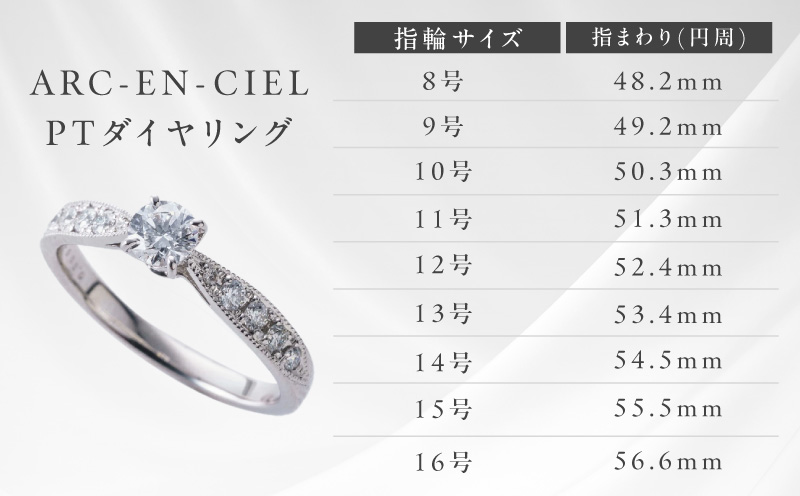 【高島屋選定品】プラチナダイヤモンド リング 中石ダイヤ 0.5ct D SI2 EX (GIA)【鑑別書付き ARC-EN-CIEL (アルカンシェル) ジュエリー プレゼント ギフト ファッション アクセサリー 贈り物 贈答 お祝い 記念日 大阪 泉佐野 大阪府 泉佐野市】