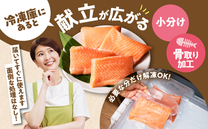 アトランティックサーモン 600g+ちりめん山椒150g【小分け ポーション 柵切 ちりめん 刺身 魚介 海鮮 さーもん 生食 お試し 大阪 泉佐野 大阪府 泉佐野市】