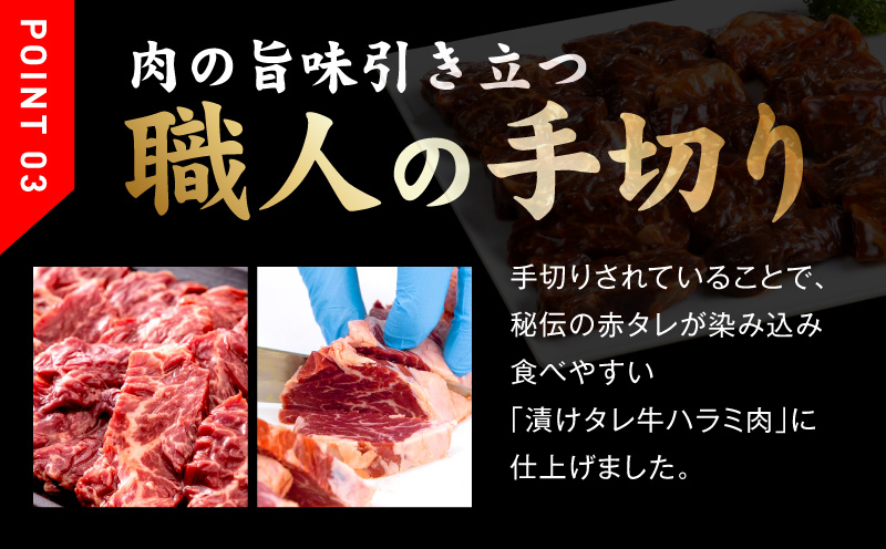 【定期便】牛ハラミ肉 1.5kg×全6回【小分け 300g×5P 秘伝の赤タレ 味付き 焼肉 訳あり サイズ不揃い 毎月配送コース】