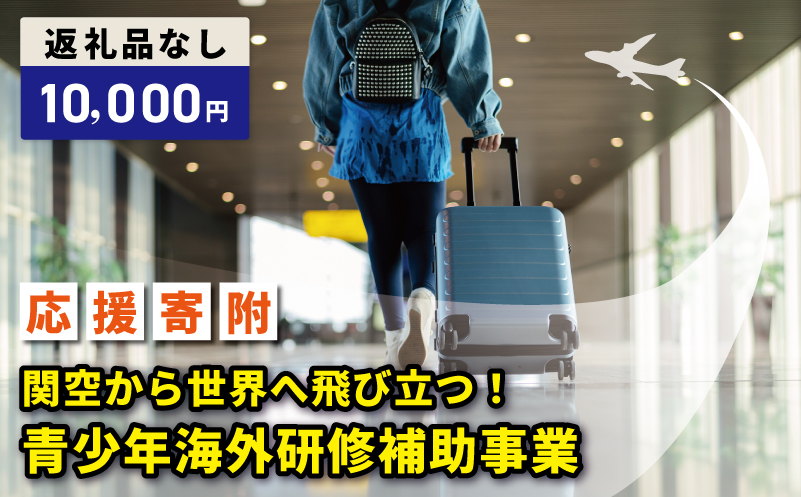 【返礼品なし】関空から世界へ飛び立つ！青少年海外研修補助応援寄附（大阪府泉佐野市）