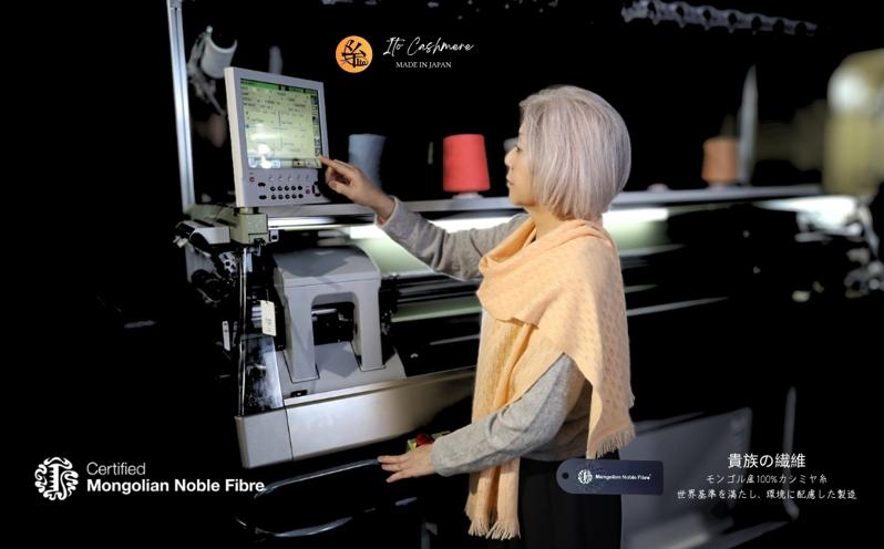 『Noble Fibre』100％カシミヤ・マフラー ベリーニ【高級 カシミア おしゃれ ファッション 防寒 かしみあ】