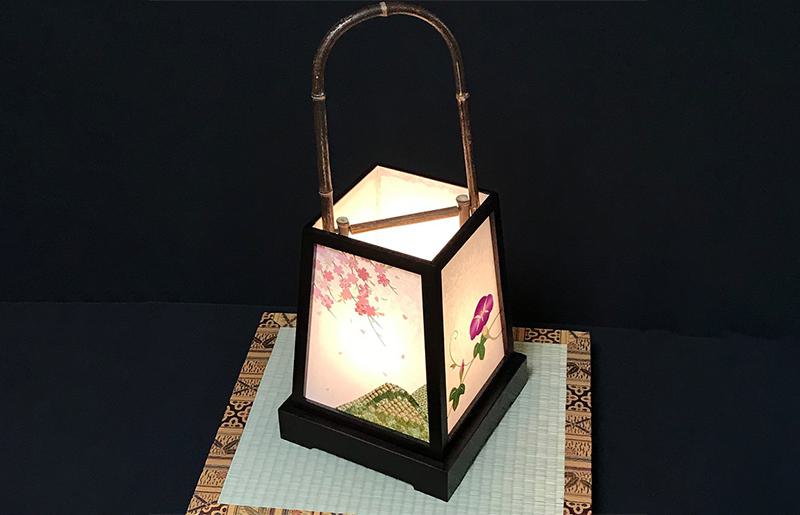 着物生地で作ったおしゃれな行灯（あんどん）日本の四季【朱印 御朱印帳 ご朱印帳 おしゃれ 神社】