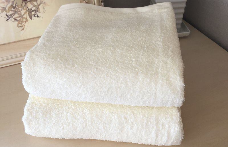 超大判バスタオル２枚セット（サミットホワイト）泉州タオル 90×170cm【泉州タオル 国産 吸水 普段使い 無地 シンプル 日用品 家族 ファミリー】