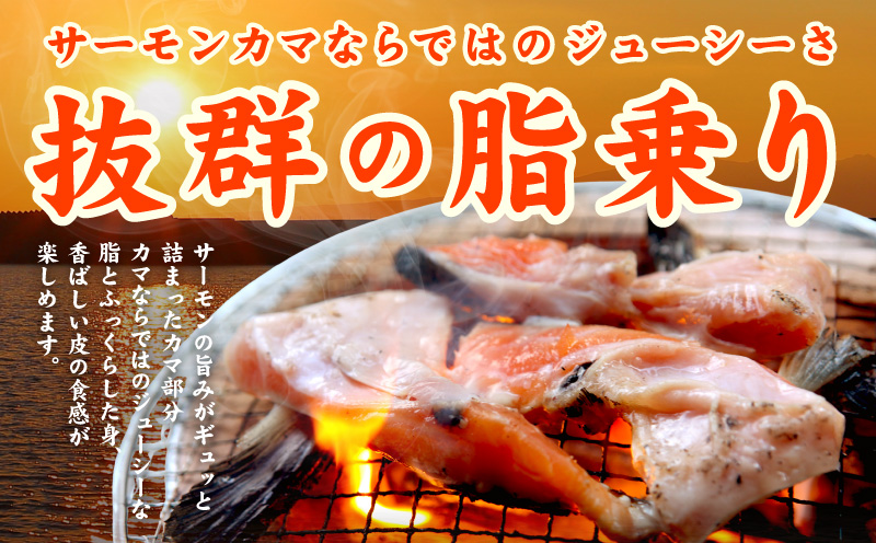 サーモン カマ 300g（約6切れ）【カマ 尻尾 小分け 海鮮 魚介 鮭 さけ しゃけ】