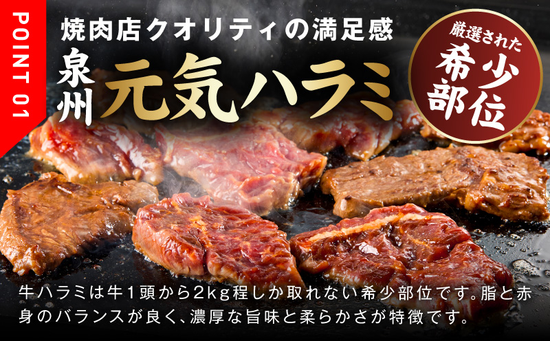 【TVで紹介！】牛ハラミ肉 3kg（300g×10）秘伝の赤タレ漬け 訳あり サイズ不揃い
