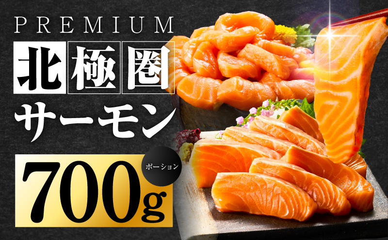 北極圏サーモン ポーション 700g【小分け 350g×2P 海鮮丼 人気 オススメ 小分け 冷凍 簡単調理 一人暮らし 東洋冷蔵】