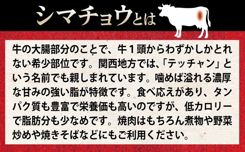 牛シマチョウ 焼肉用 塩麹漬け 500g【味付け 小分け 250g×2P 焼くだけ 簡単調理 BBQ 牛肉 ホルモン お試し 普段使い】