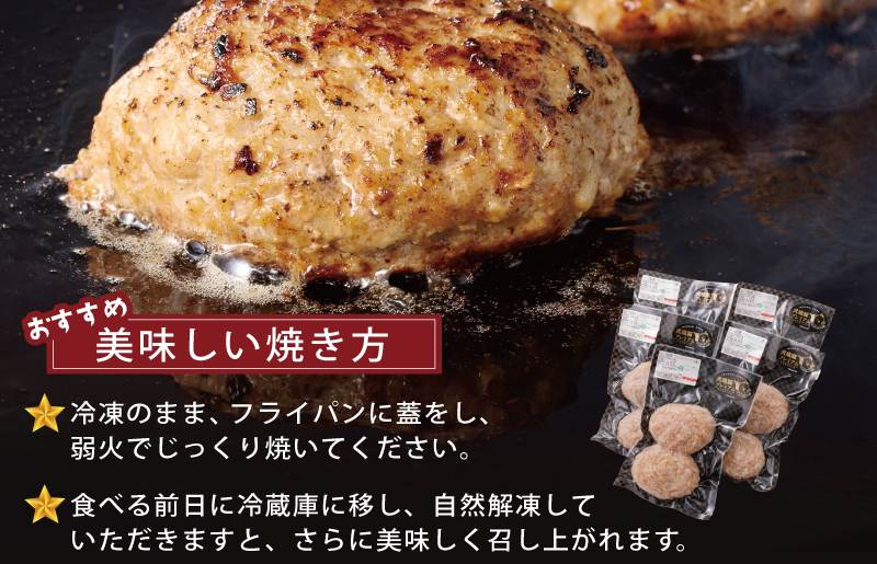 【泉佐野ブランド豚】犬鳴豚の手作りプレミアムハンバーグ（20個入り）×3回【国産 豚肉 ぶたにく 定期便 犬鳴ポーク 普段使い】