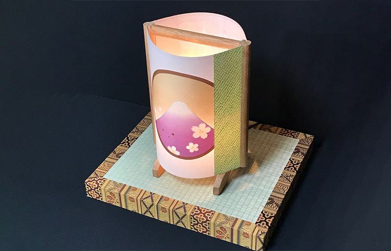 着物生地で作ったおしゃれな行灯（あんどん） 丸窓ジャパン【朱印 御朱印帳 ご朱印帳 おしゃれ 神社】