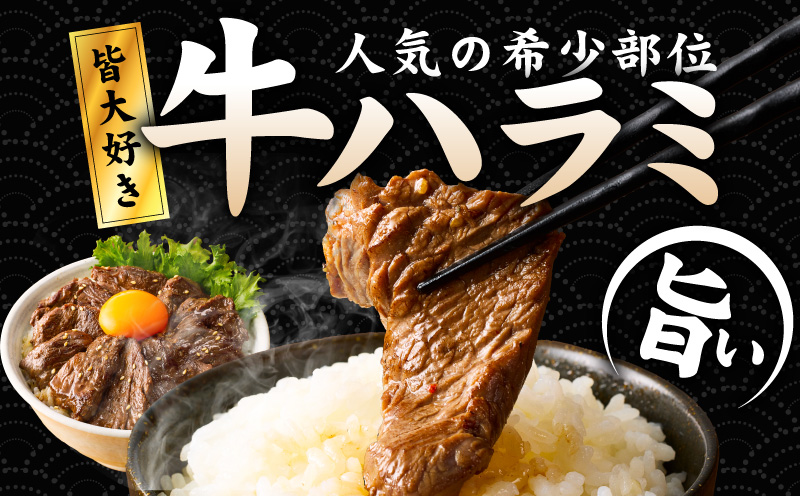 【満足牛ハラミ】中辛タレ漬け 400g【味付け ハラミ 小分け 焼くだけ 簡単調理 BBQ 牛肉 200g×2P 普段使い】