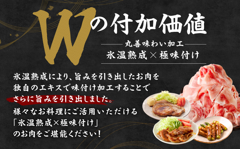 【定期便】国産豚肉 4種 福袋 4.2kg×全2回【氷温熟成×極味付け 小分け 300gパック ぶたにく 普段使い 野菜炒め 切り落とし まとめ買い 訳あり サイズ不揃い 2026年3月＆6月発送】