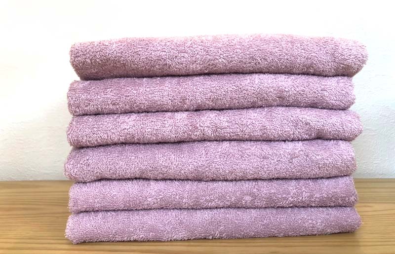 コンパクトバスタオル 6枚 ロイヤルピンク 速乾 中厚 ロングヘア にも最適 泉州タオル 国内製造 Jalふるさと納税 Jalのマイルがたまるふるさと納税サイト