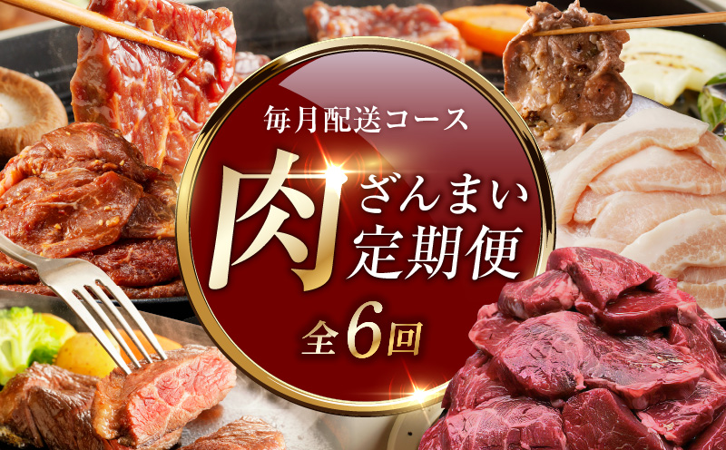 アキラ商店 肉三昧 プレミアム 定期便 全6回【毎月配送コース お楽しみ 焼肉 ていきびん 焼くだけ 小分け BBQ やきにく 数量限定】