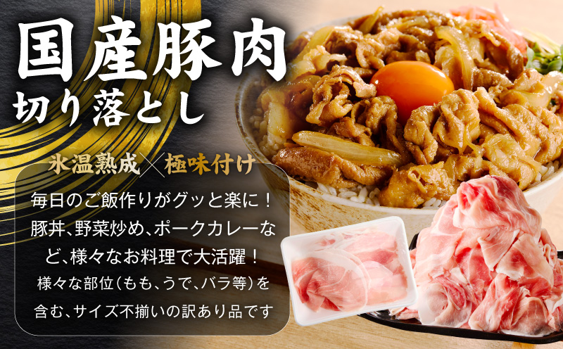 【定期便】国産 牛豚鶏 4種セット 4kg×2回【氷温熟成×極味付け 牛肉 豚肉 鶏肉 もも むね 食べ比べ 普段使い 味付き 小分け 訳あり サイズ不揃い 毎月配送コース】