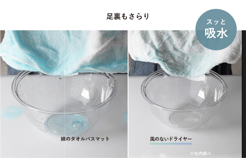 【スピード発送】風のないドライヤー バスマット2枚セット ブルーグレー【吸水マット バスマット 速乾 足ふき 吸水 脱衣所 風呂 速乾バスマット 洗濯機対応 生活雑貨 日用品 大阪 泉佐野 大阪府 泉佐野市】