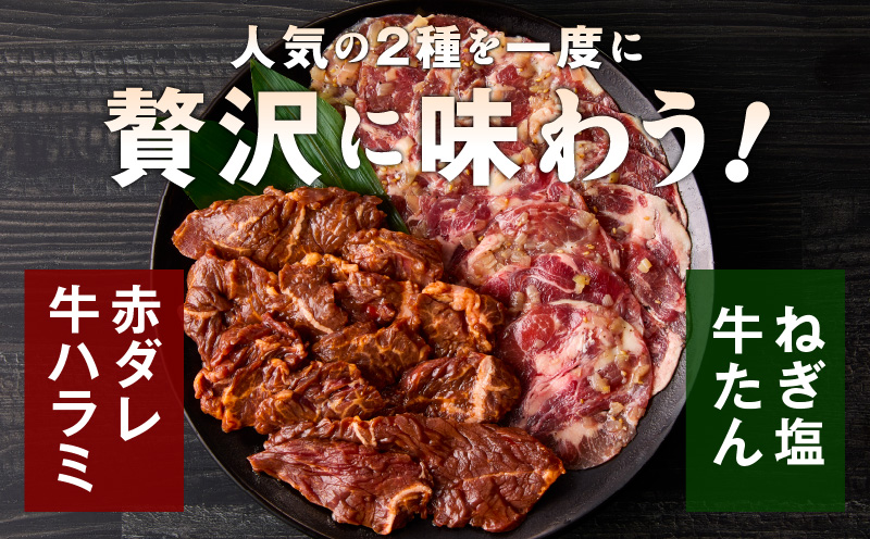 【定期便】牛タン＆牛ハラミ 総量 2.5kg 焼肉セット【成型牛たん ハラミ 牛肉 焼肉用 薄切り 訳あり サイズ不揃い 2026年2月＆5月発送 全2回】