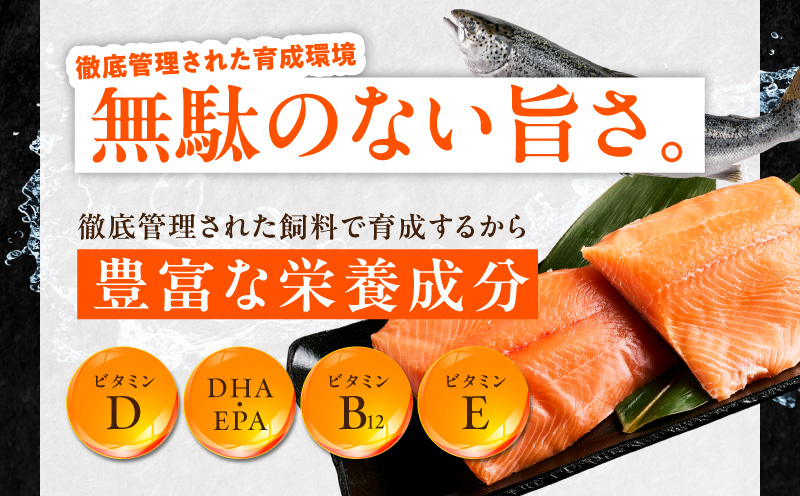 【分けて届く定期便】国産アトランティックサーモン 1kg ポーション【小分け 真空パック 訳あり サイズ不揃い 刺身 海鮮丼 さーもん 鮭 さけ シャケ しゃけ 冷凍 全2回 大阪 泉佐野 大阪府 泉佐野市】