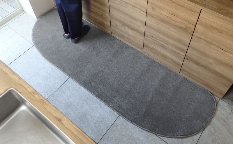 北欧風キッチンマット ラグマットタイプ 65×225cm ゆりかご型 スチール 抗菌防臭 SEK 織人しきもの屋工房