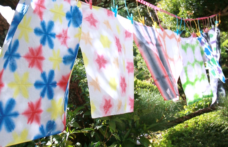 老舗呉服店でハンカチの絞り染め体験（25名様分）