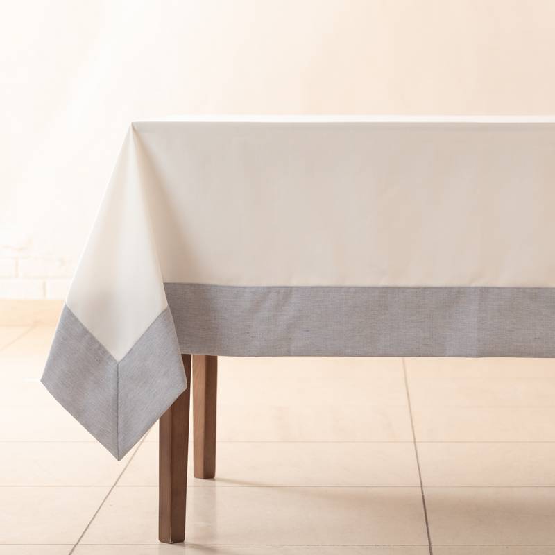 テーブルクロス Annalena planta／アナレーナ・プランタ スノーインディゴ