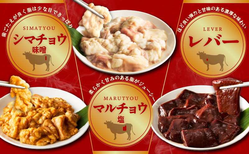 ホルモンミックス 6種セット 合計 1.5kg 秘伝のタレ漬け【食べ比べ 250g×6種 小分け 焼肉 牛肉 ハラミ ミノ センマイ レバー 小腸 大腸 】