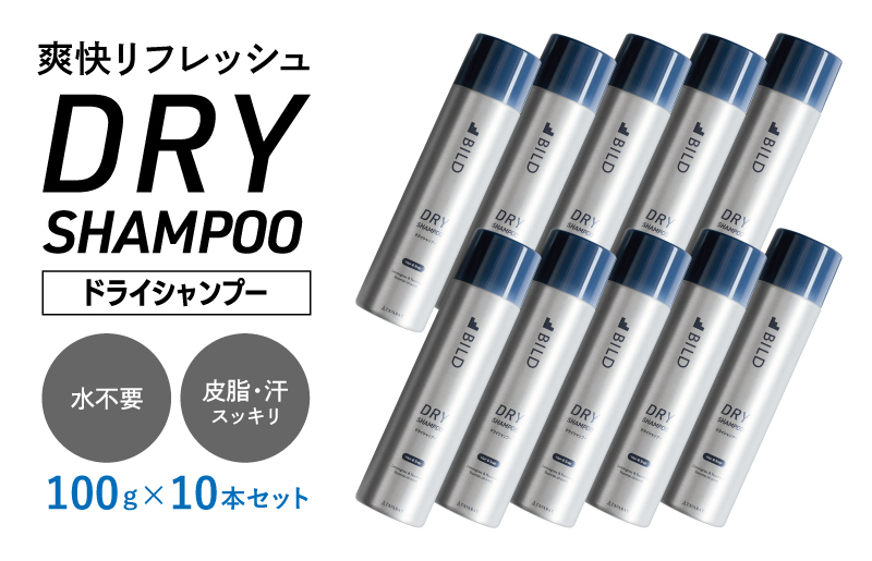 【スピード発送】ドライシャンプー 100ｇ 10本セット【シャンプー アウトドア 髪 汗 におい 匂い 臭い 対策 】