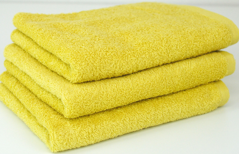 【圧倒的企業努力】コンパクトバスタオル マスタード 3枚