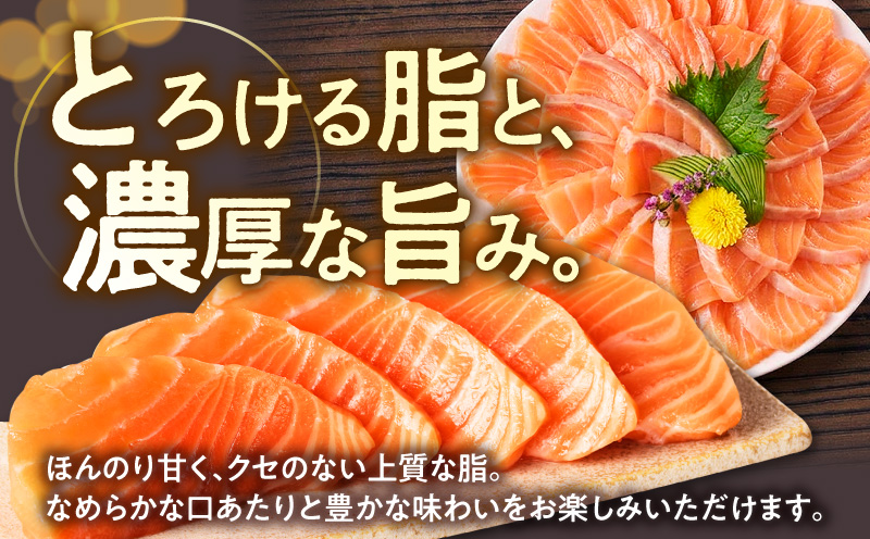 アトランティックサーモン 600g+ちりめん山椒150g【小分け ポーション 柵切 ちりめん 刺身 魚介 海鮮 さーもん 生食 お試し 大阪 泉佐野 大阪府 泉佐野市】
