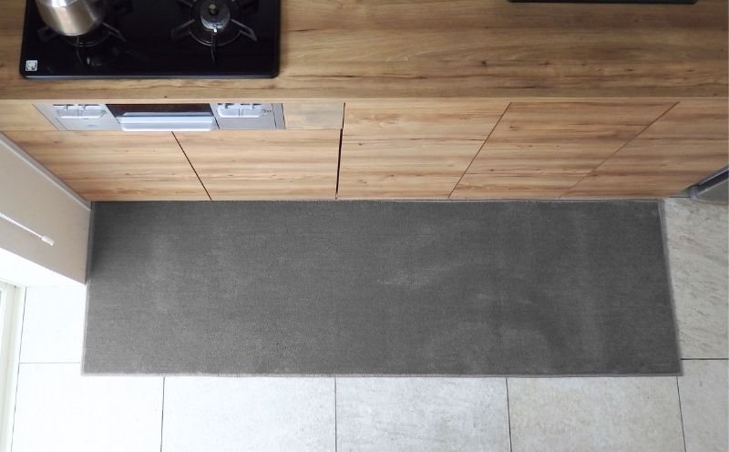 北欧風キッチンマット ラグマットタイプ 65×270cm ノーマル型 スチール 抗菌防臭 SEK 織人しきもの屋工房