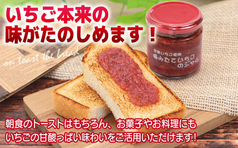 完熟朝摘みいちごのジャム【苺 無添加 自然素材 フルーツ イチゴ 高評価 数量限定】